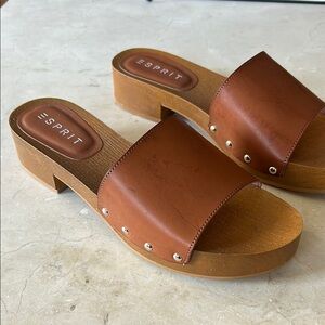 Esprit | Brown Leather Sandals